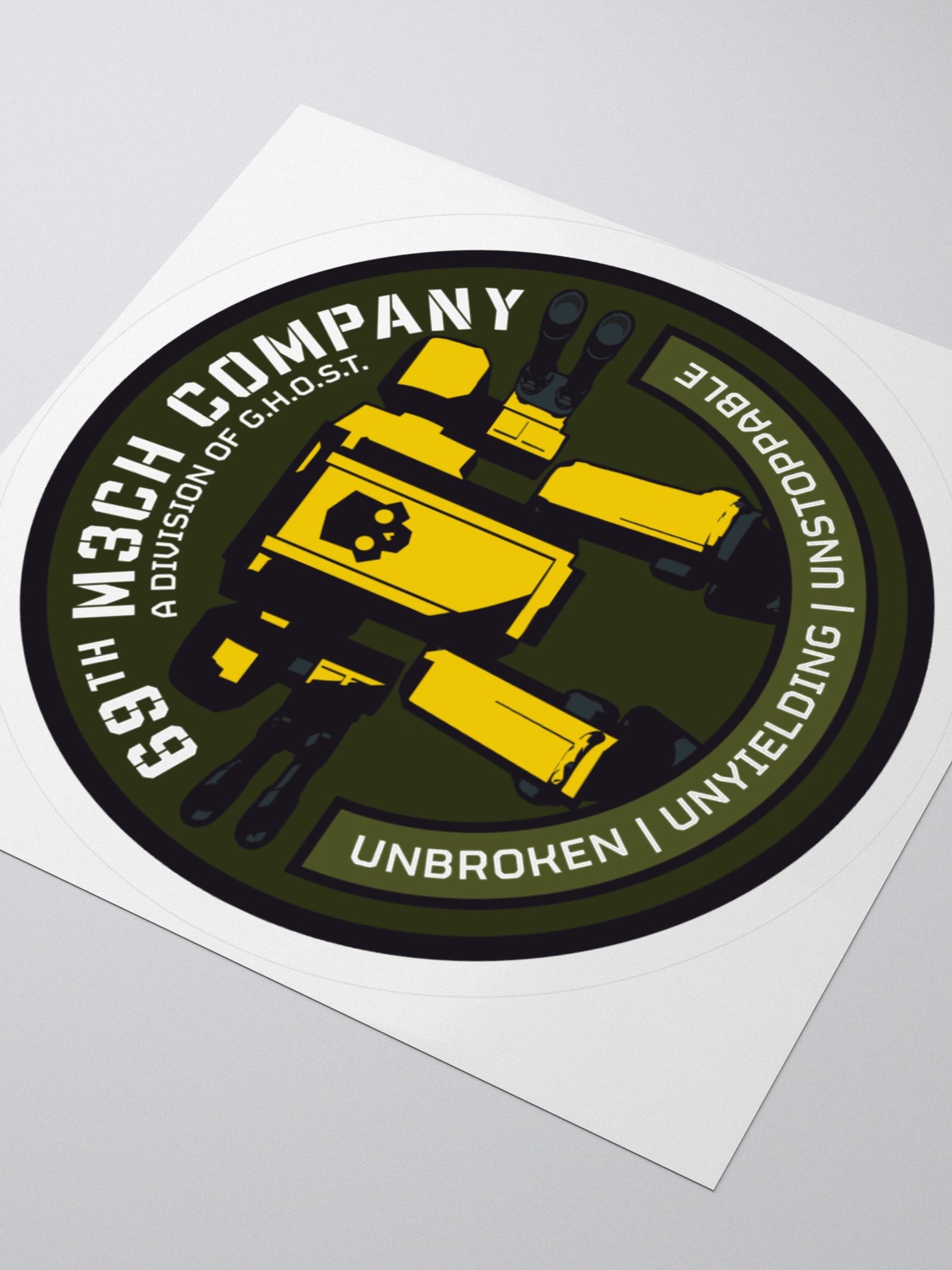 69th M3CH Company Flat Sticker product image (3)