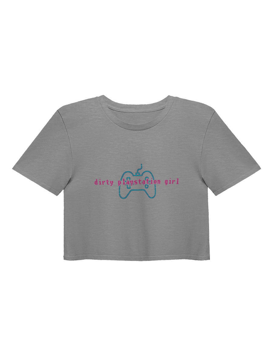 Dirty Playstation Girl Crop Top (Pink & Blue) product image (1)