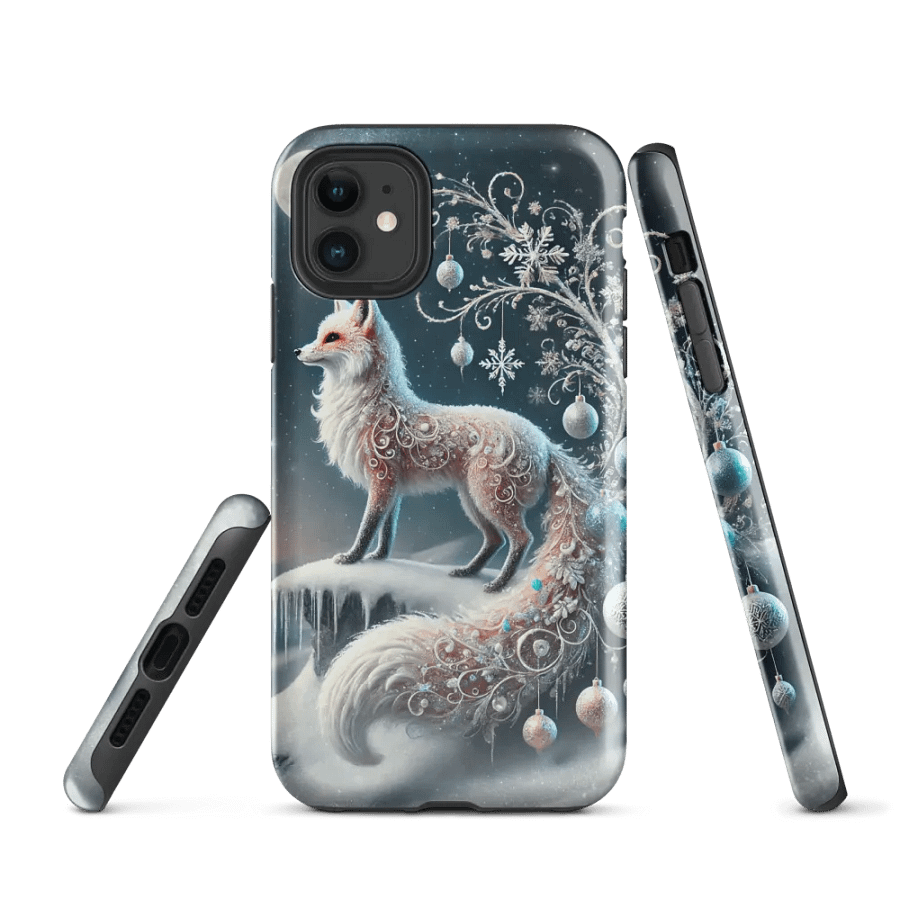 Winter Enchanted Fox iPhone Tough Case – Majestic Snow Guardian product image (1)