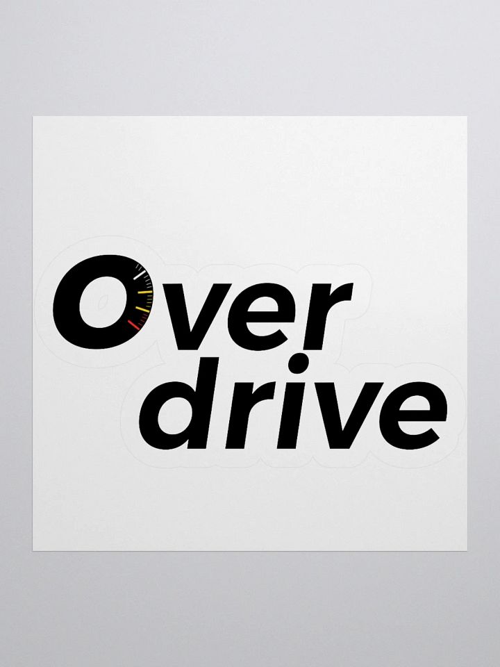overdrive kiss cut sticker product image (1)