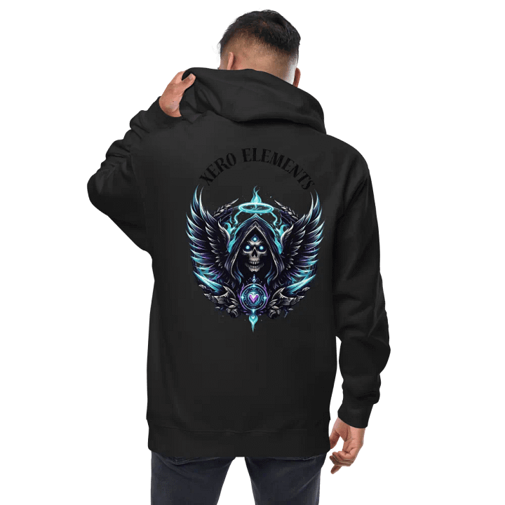 Angel of Death Zip up Fleece Hoodie. product image (14)