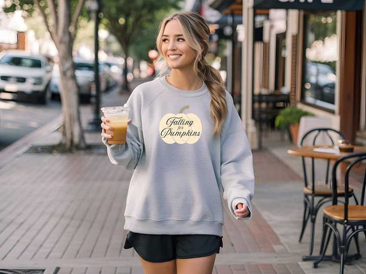 Falling for Pumpkins Crewneck Sweatshirt product image (1)