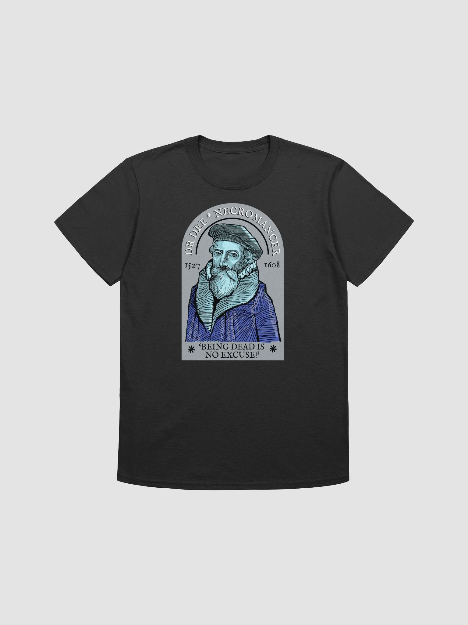 Doctor Dee Necromancer: Funny sixteenth century dark humor t-shirt product image (3)