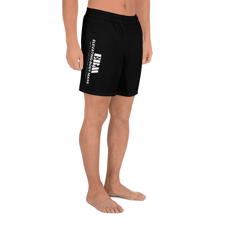 EBM Black Athletic Shorts (White Logo) product image (2)