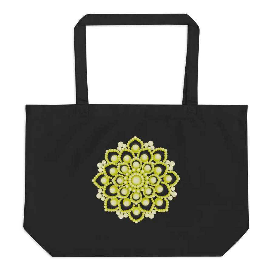 Yellow Flower Mandala Organic Cotton Tote product image (5)