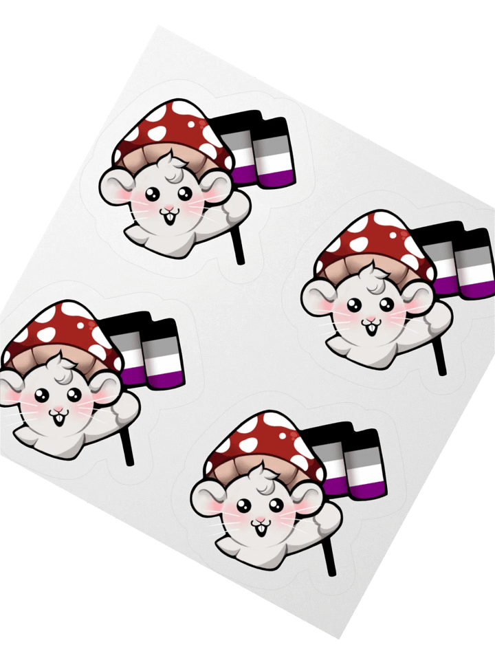 Asexual Pride Flag Stickers product image (2)
