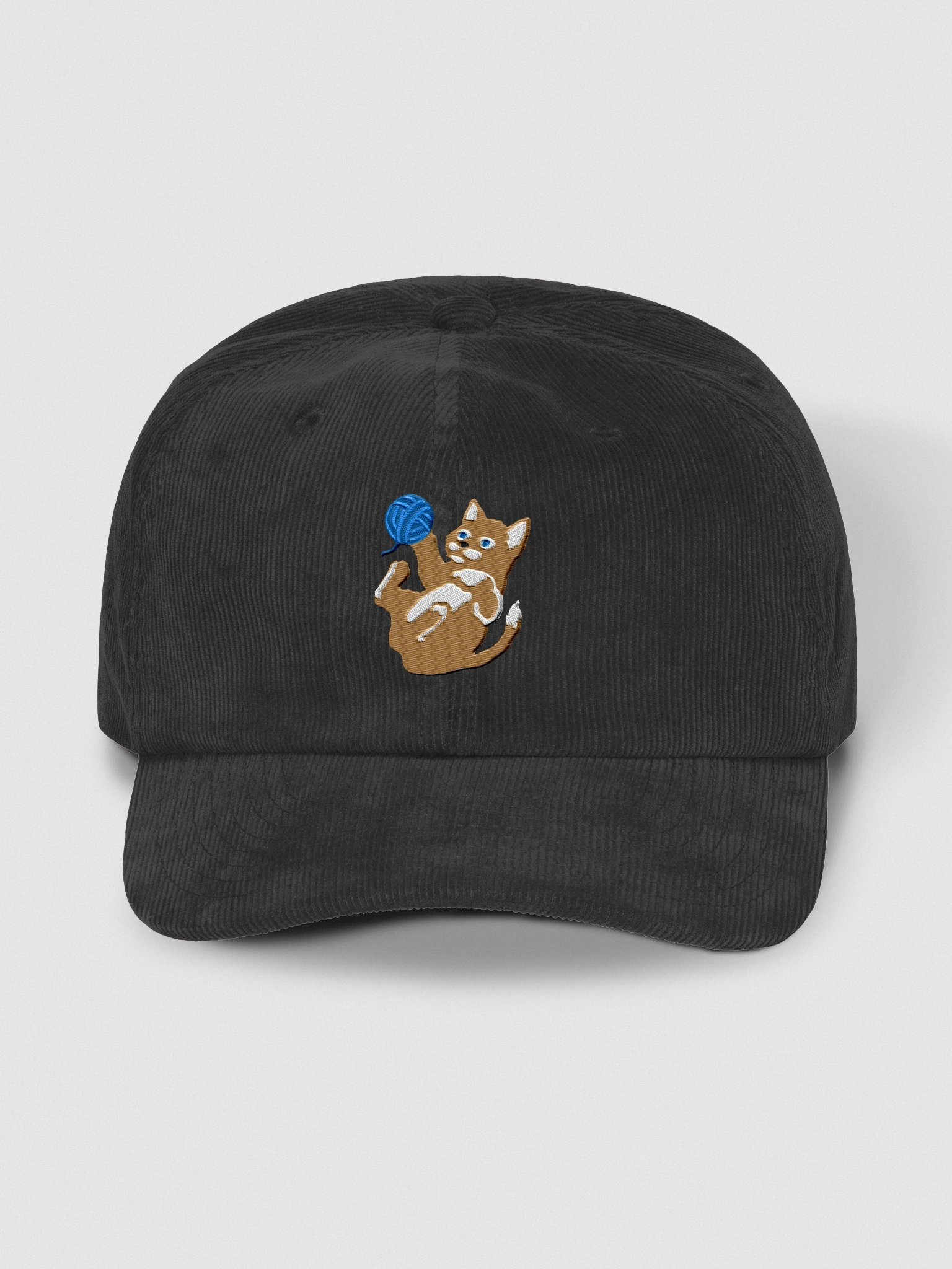 Playful Kitten Corduroy Dad Hat product image (4)