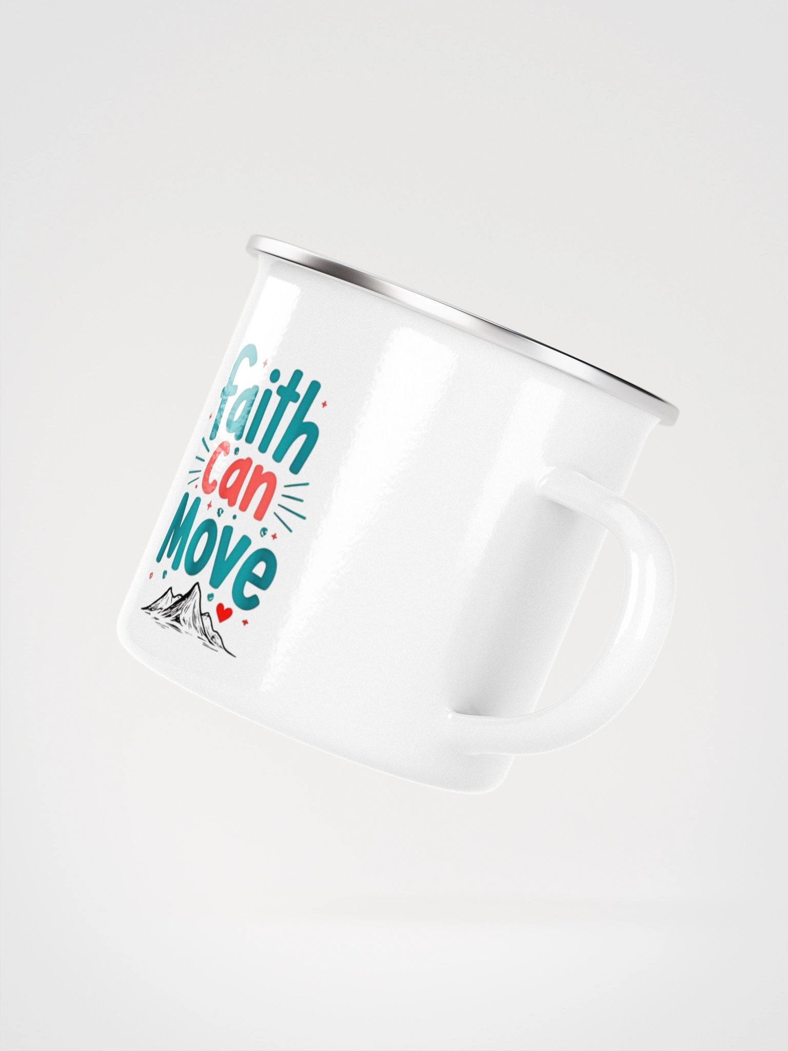 Faith Can Move Enamel Mug product image (3)
