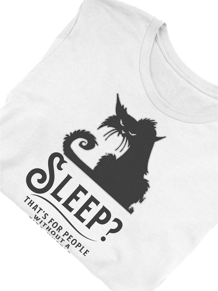 Sleepless Grind: Hustler Cat T-shirt in Vivid Black product image (9)
