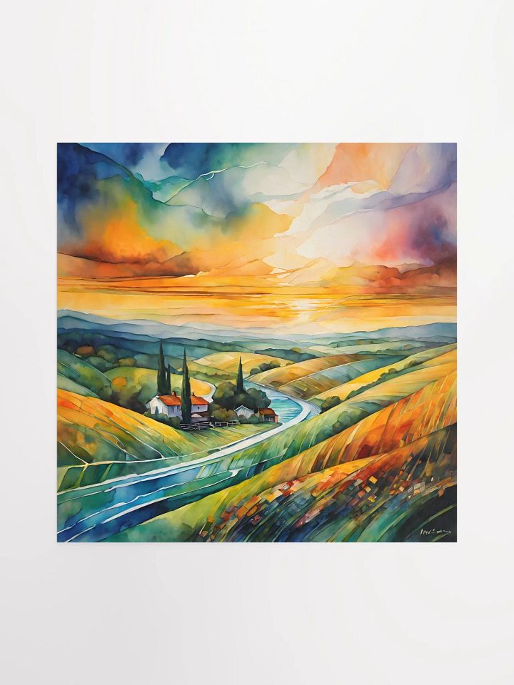 Golden Hills of Serenity at Dusk Poster product image (2)