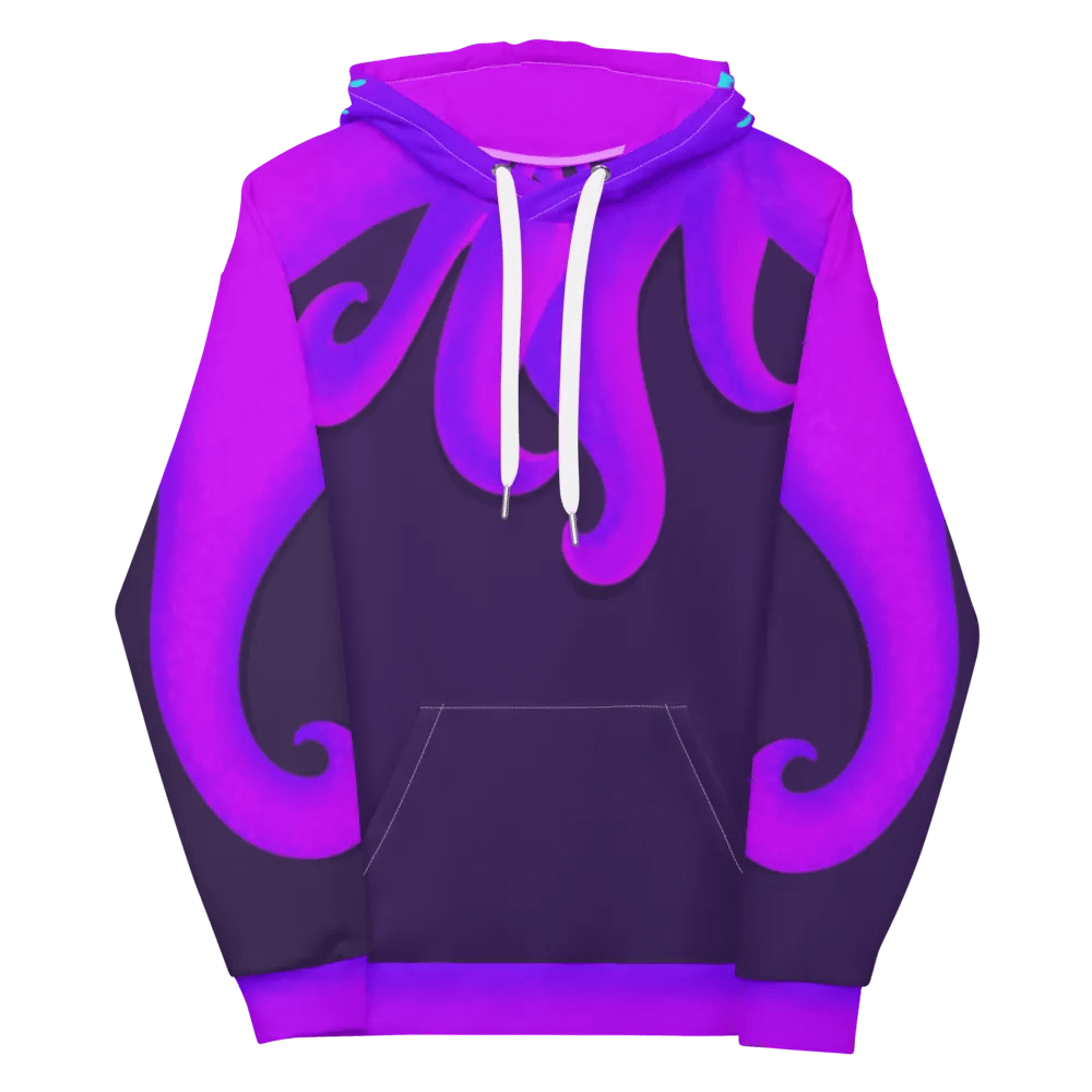Purple Night Cuttle Full Print Hoodie - based on ACNH custom design product image (5)
