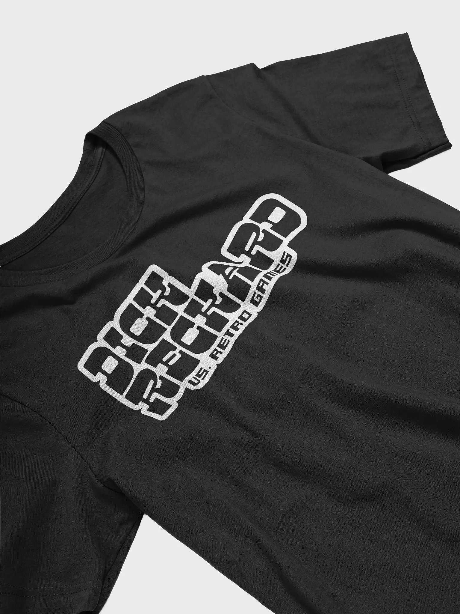 Dick Reckard vs Retro Games MonoWhite Logo Unisex T-Shirt product image (3)