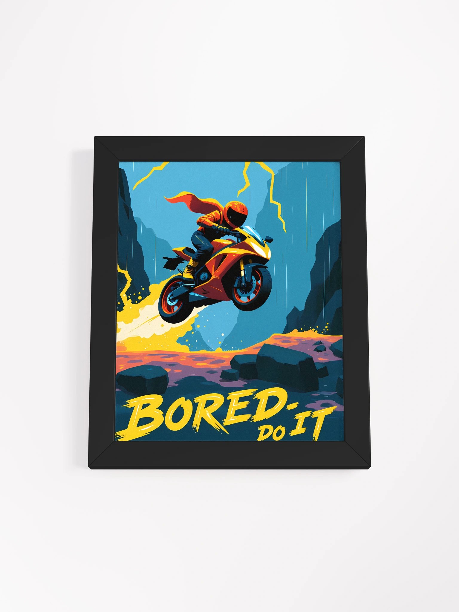 Colorful Moto – Bored Do It Matte Poster product image (8)