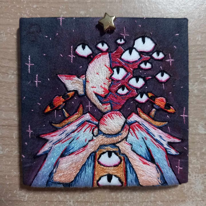 Plotting Void Creature Embroidery Square product image (2)