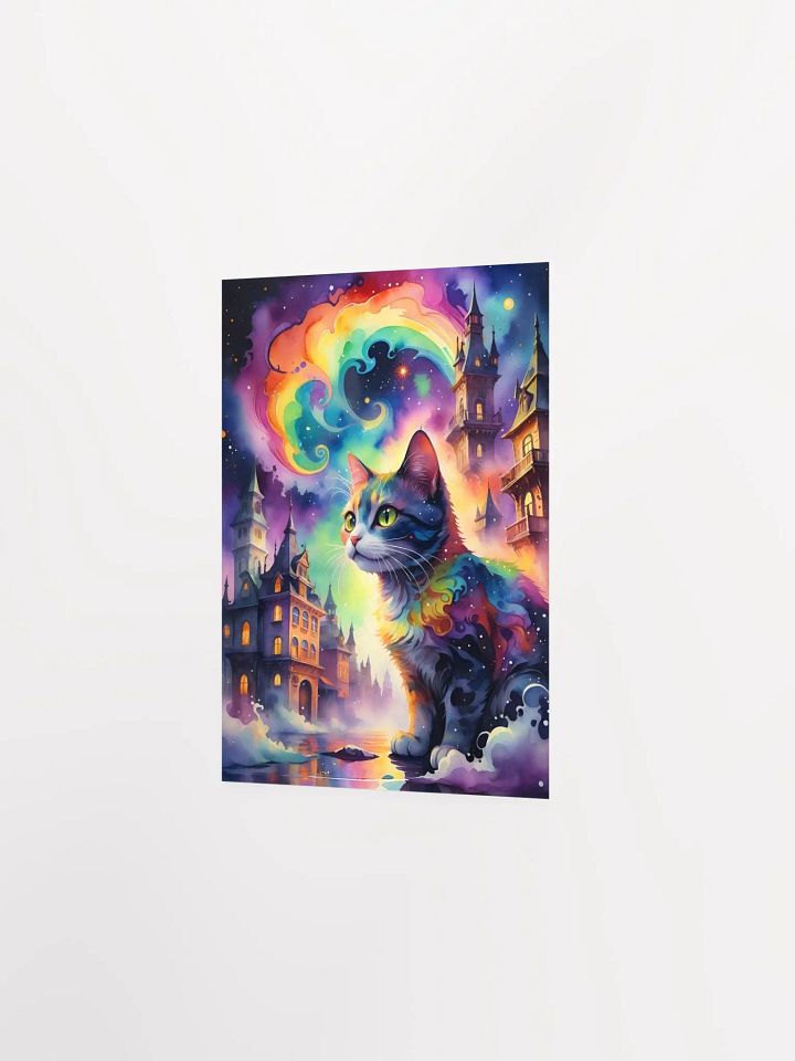 Rainbow Castle Cat Poster product image (5)