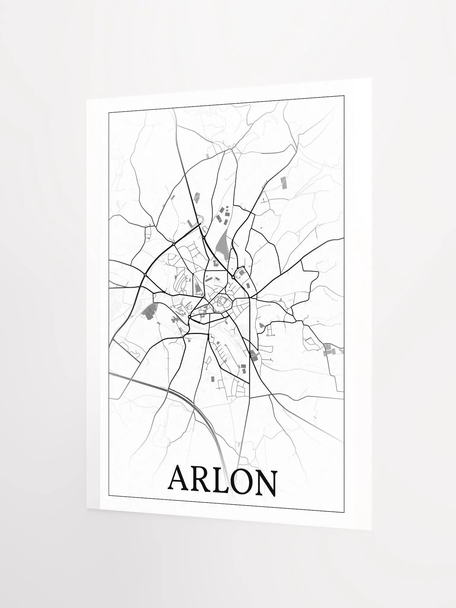 Arlon, Belgium, city map print product image (7)
