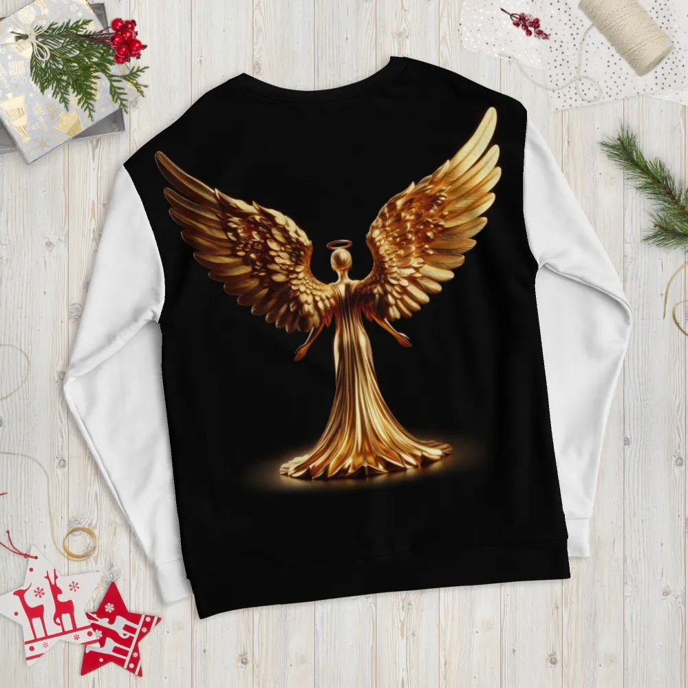 A Golden Angel and Cross - Unisex Sweatshirt #6 product image (9)