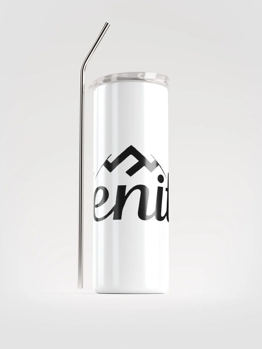 Zenith 20oz Vacuum-Insulated Stainless Steel Tumbler with Straw - White Mountain Design product image (2)