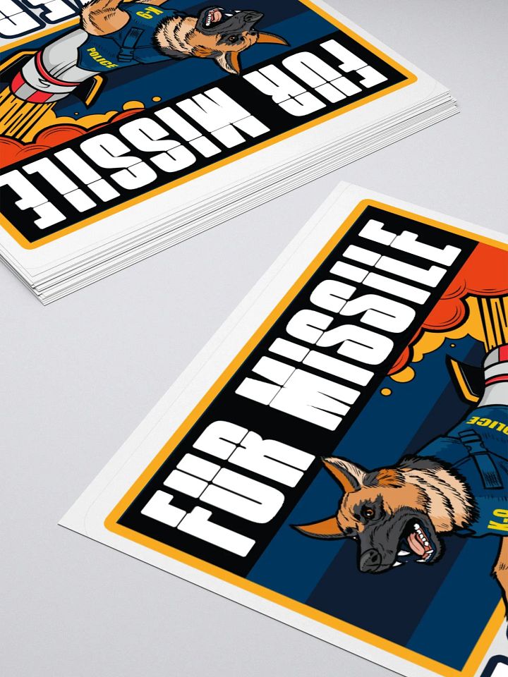 Fur Missile K-9 Kiss Cut Stickers product image (7)