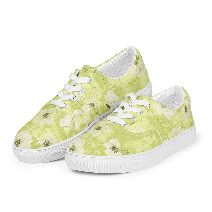 Floral Artistry Lace-Up Canvas Shoes product image (1)
