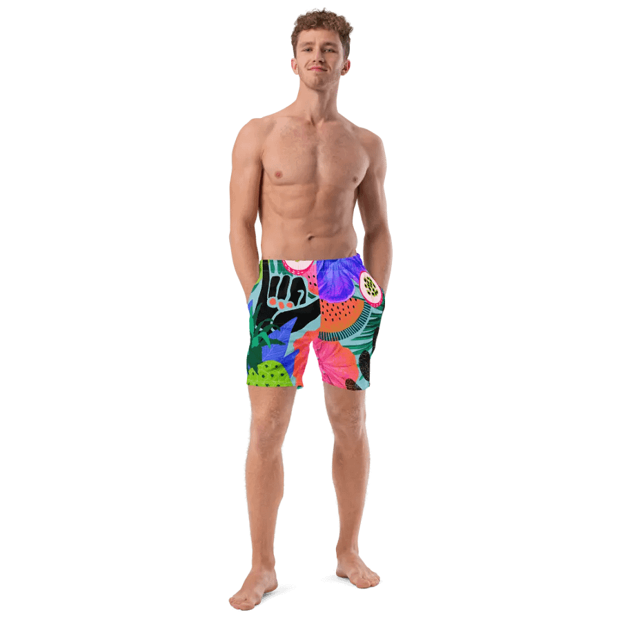 Tropical Fusion All-Over Swim Trunks product image (8)