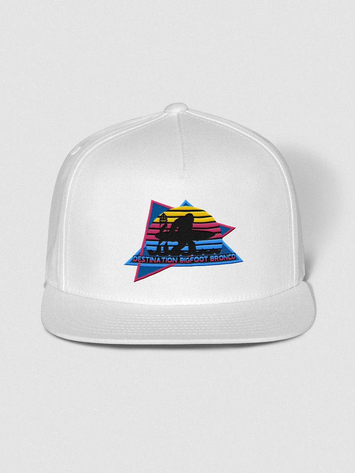 Retro-Inspired White Snapback 100% Cotton Twill – Retro-Inspired Logo Edition product image (1)