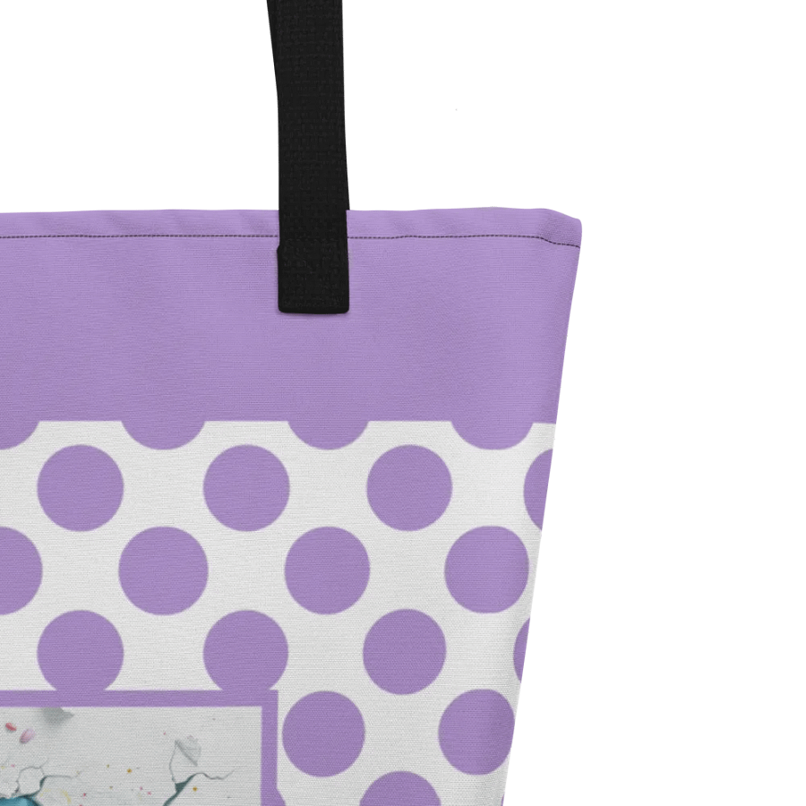 Easter Bliss Purple Bunny Tote product image (3)