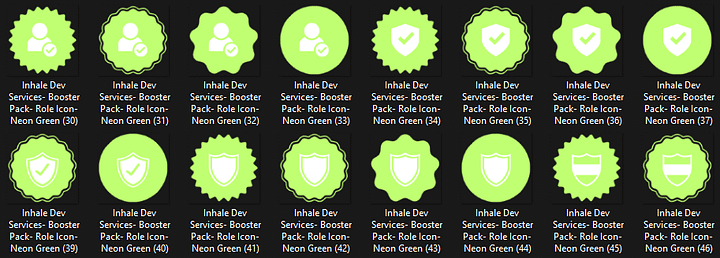 Super Huge GREEN Role Icon Pack product image (2)