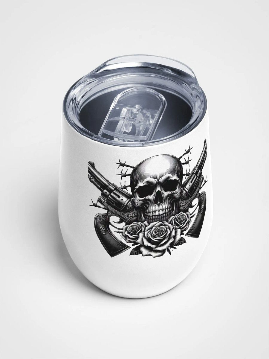 Gothic Revolver Rose Wine Tumbler product image (4)