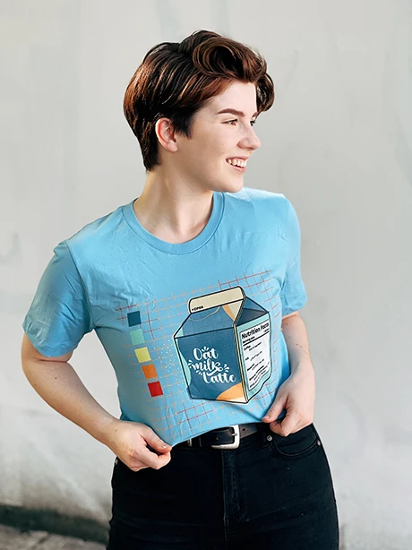 Oat Milk Latte T-Shirt product image (1)
