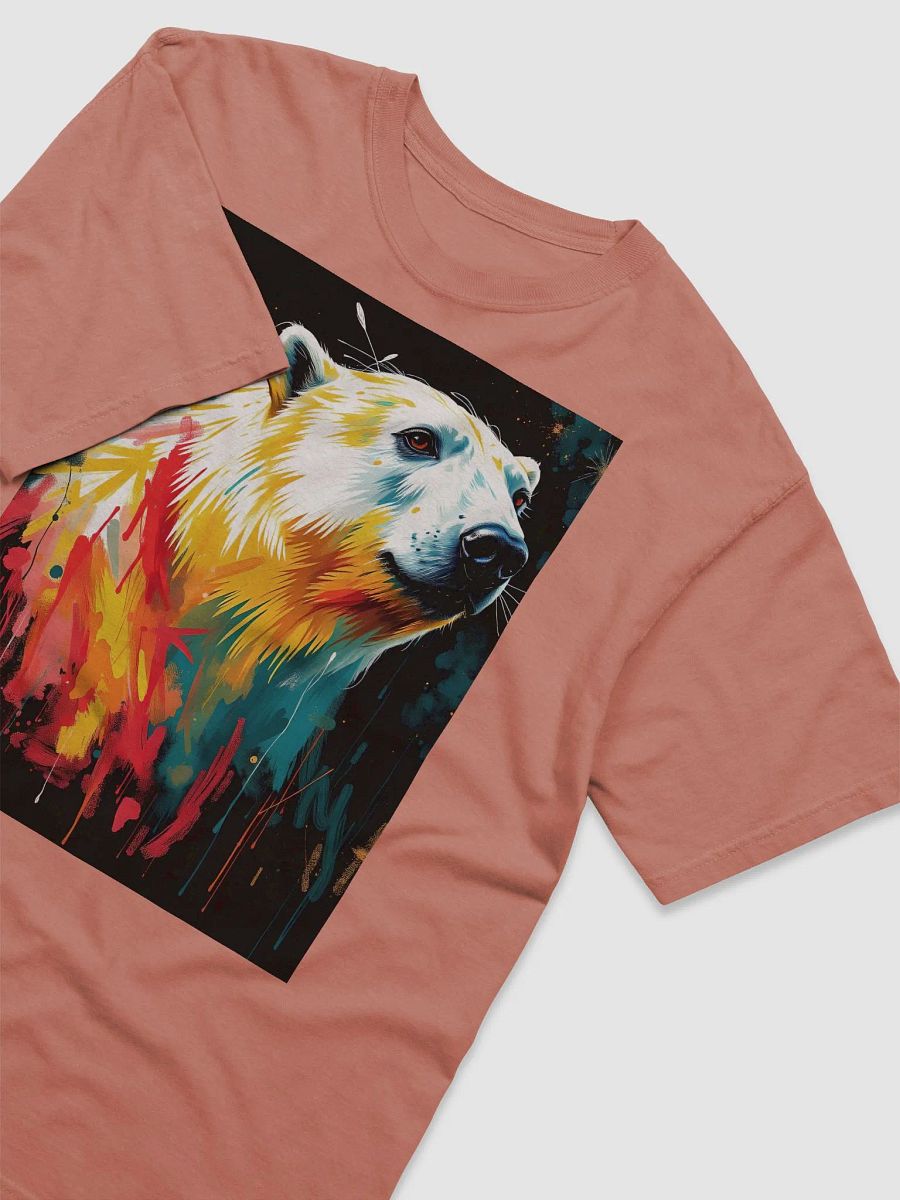 stunning polar bear Ultra-Soft Comfort: Garment-Dyed Cotton Tee product image (3)