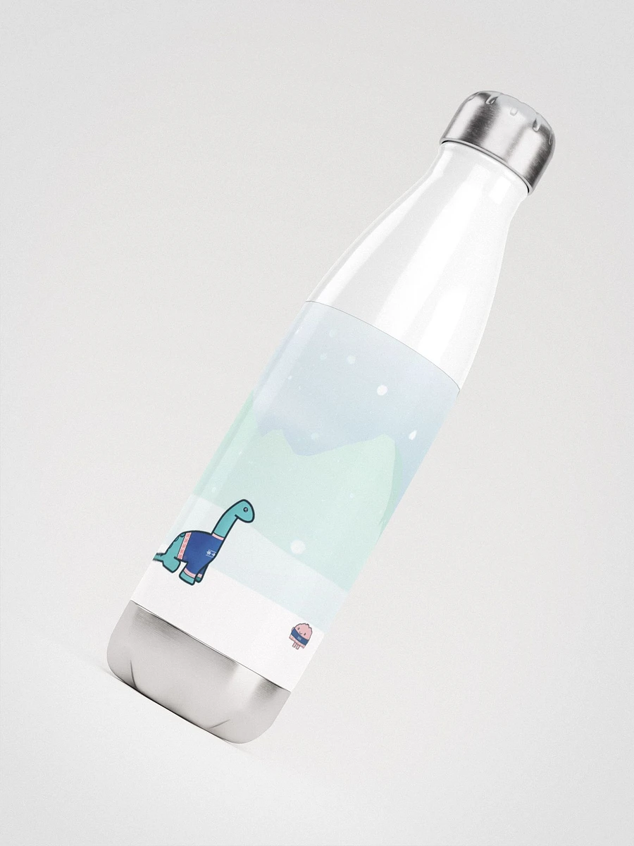 Dino & Brain in Sweaters - Steel Water Bottle product image (4)