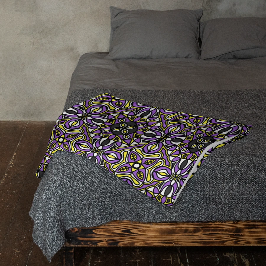 Non-Binary Abstract Cozy Blanket product image (1)