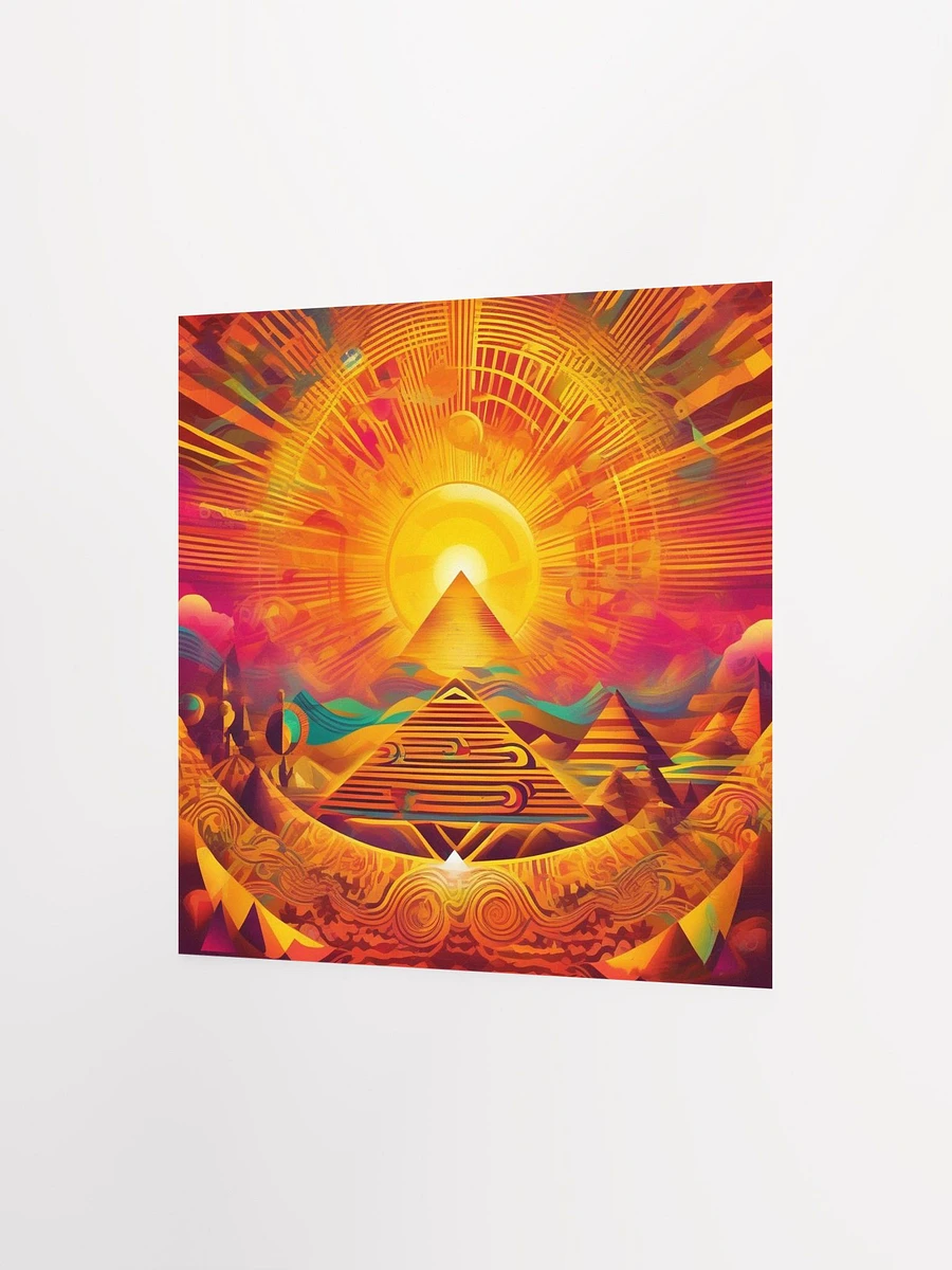 Sun Pyramid Square Poster product image (6)