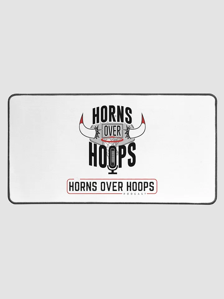 Horns Over Hoops Desk Mat product image (1)