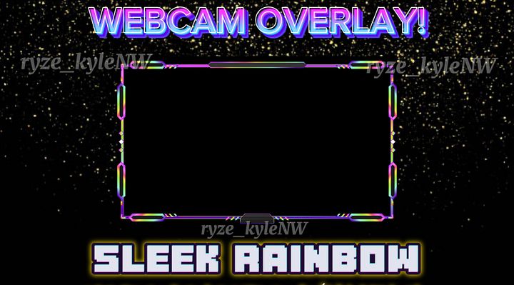 Webcam Overlay SLEEK RAINBOW product image (1)