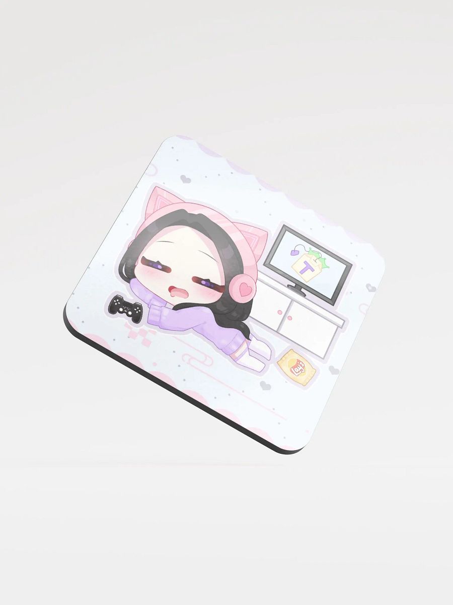 'Lazy Gamer' Chibi Coaster product image (1)