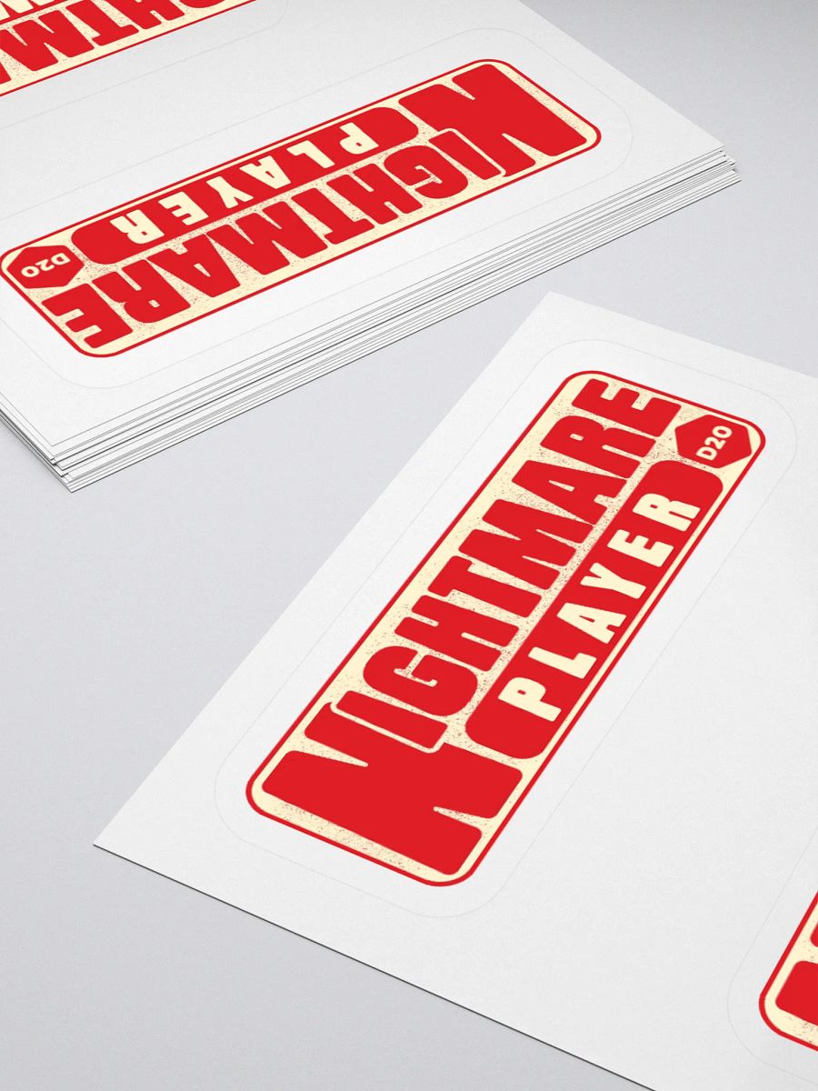 Nightmare Player | Nightmare GM 3" Stickers product image (4)