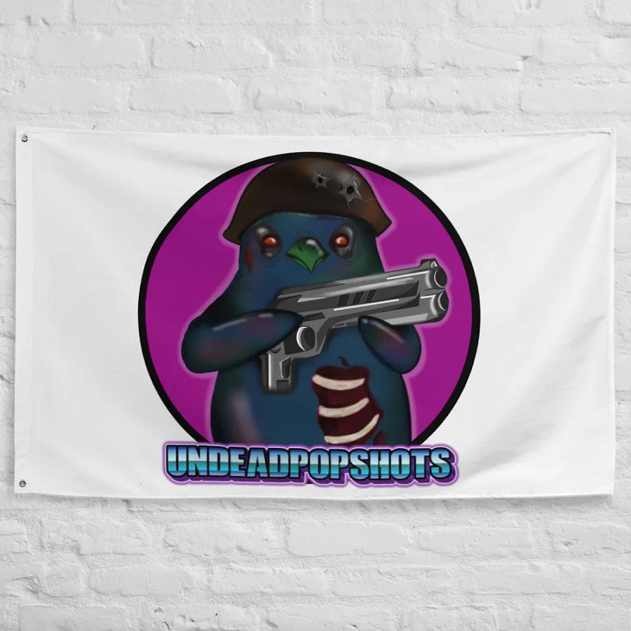 UndeadPopShots Penguin Flag Logo Color Dark Pink product image (10)