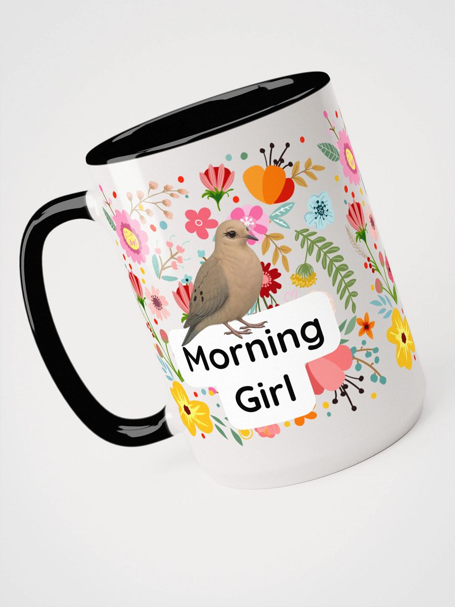 Morning Girl Flower Bird mug product image (16)