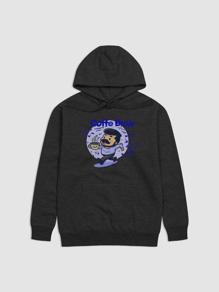 Coffee Break Hoodie Blue Variant (Large Logo) product image (1)