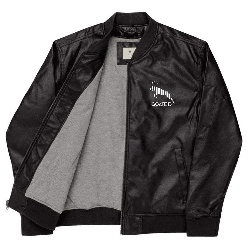 GOATED® Faux Leather Bomber Jacket product image (2)