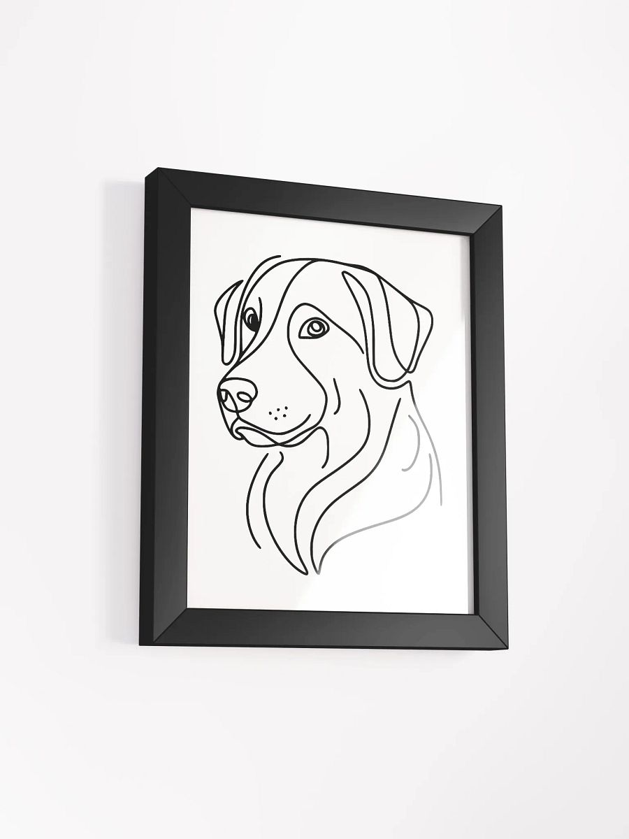 Minimalist Dog Line Art - Framed High-Quality Matte Poster product image (50)