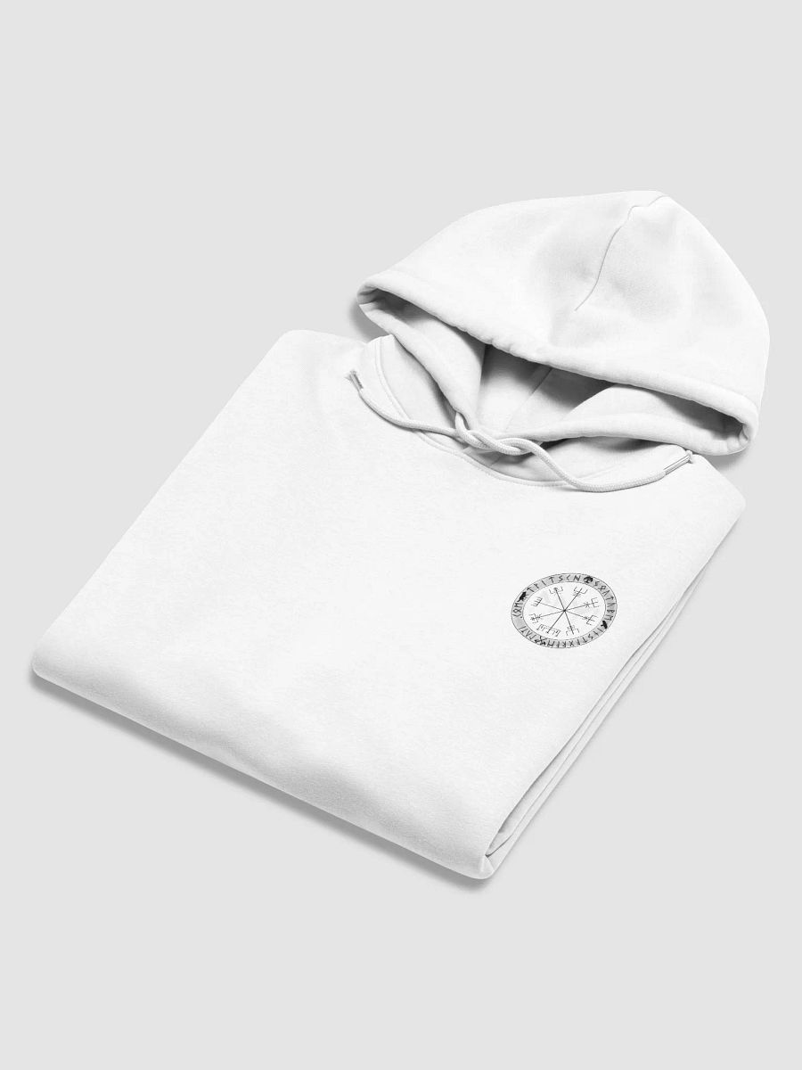 Nordische Runen | Schwarzer Vegvísir | Essential Eco Hoodie product image (12)