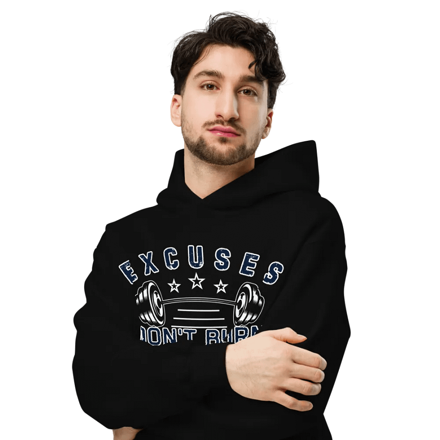 Excuses don't burn calories unisex hoodie product image (6)