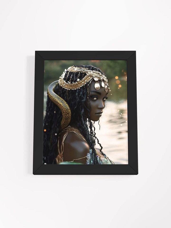 Mami Wata: The Enigmatic Spirit of Life’s Flow – Framed Matte Poster product image (8)