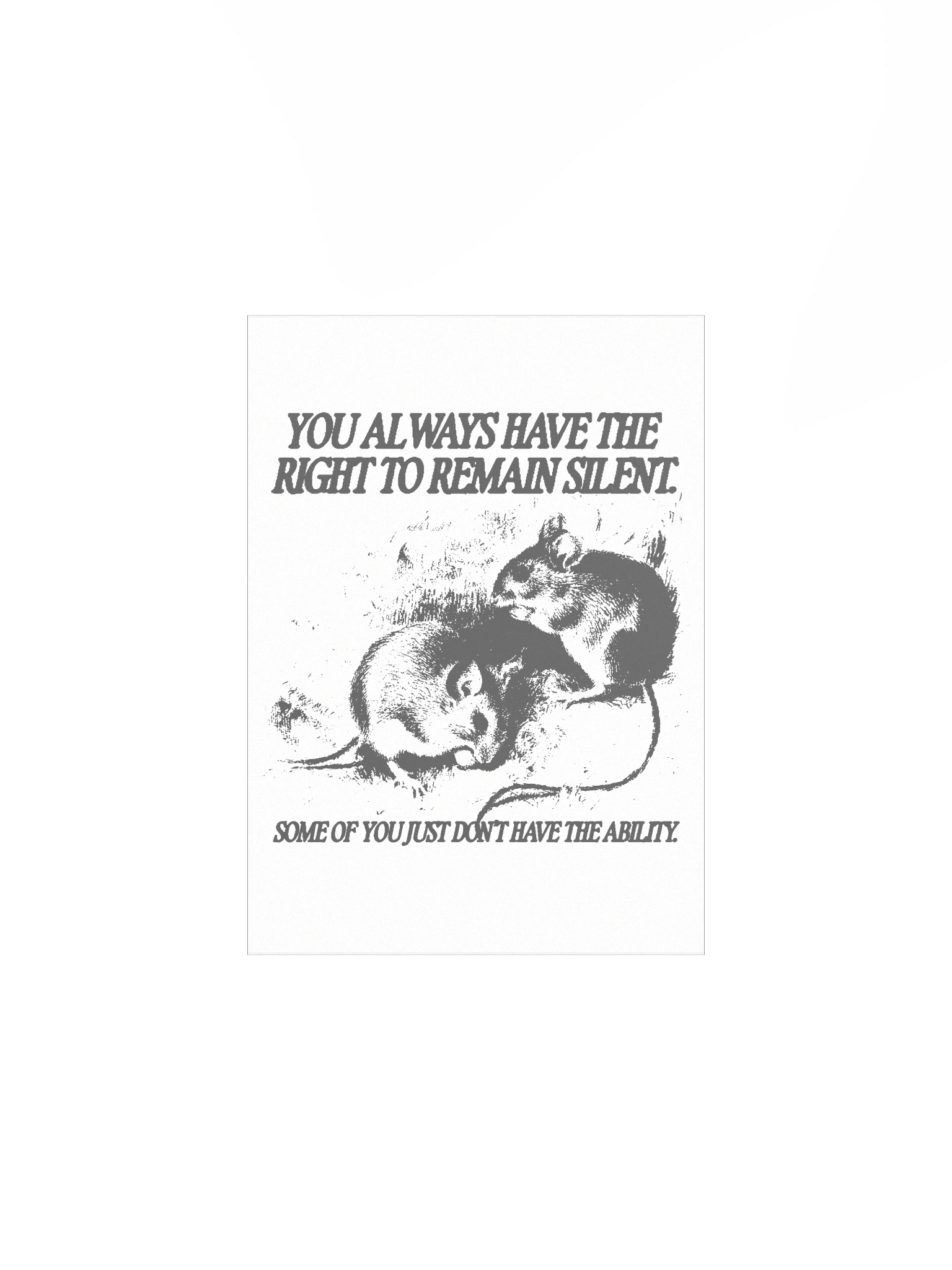 Remain Silent Poster product image (1)