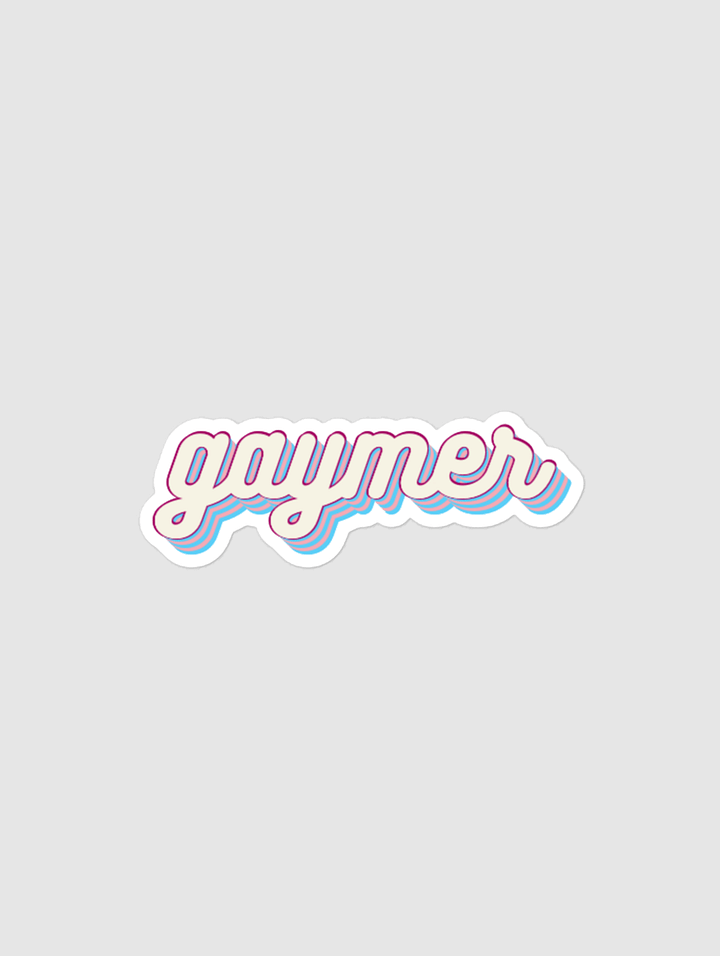 GAYMER STICKER - TRANSGENDER PRIDE product image (1)