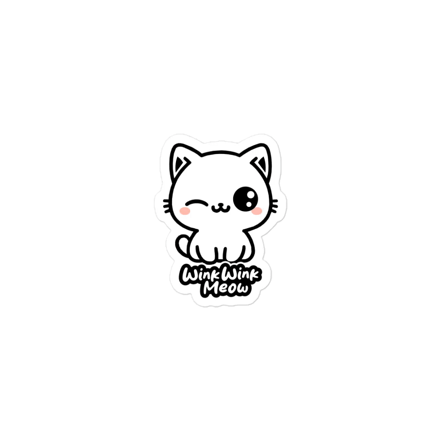 Wink Wink Meow Magnet product image (1)