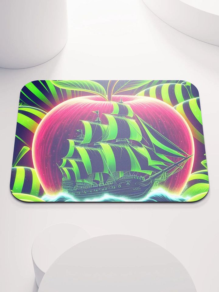 Neon Apple Dreams Mouse Pad product image (1)